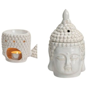 Fischer Pure Nature Duftlampe Buddha Hvid produktbillede