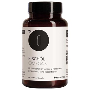 Fischöl Omega-3 Weichkapseln, 60 St Weichkapseln Produktbild