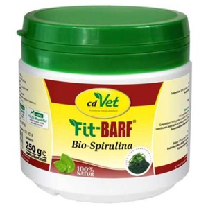 Fit-Barf Bio-Spirulina Pulver für Hunde und Katzen, 250 g Pulver Produktbild