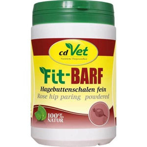 Fit-Barf Hagebuttenschalen fein Pulver für Hunde, 500 g Pulver Produktbild