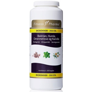 Fitness Pharma Baldrian, Humle, Citronmelisse og Kamille • 200 kap. produktbillede
