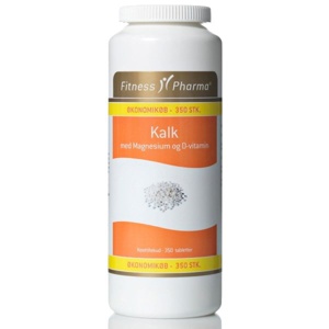 Fitness Pharma Kalk m. magnesium og D3-vitamin • 350 tab. produktbillede
