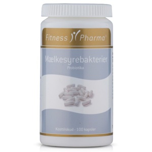 Fitness Pharma Mælkesyrebakterier Probiotika - 100 kaps. produktbillede