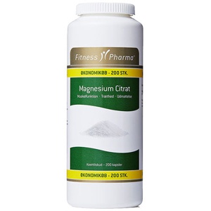Fitness Pharma Magnesium Citrat - 200 kaps. produktbillede