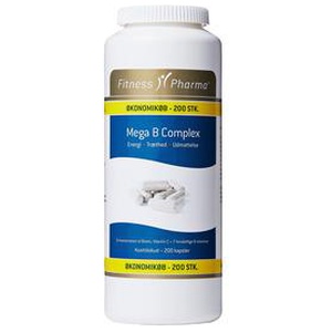 Fitness Pharma Mega B Complex - 200 kaps. produktbillede
