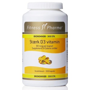 Fitness Pharma Stærk D3 Vitamin - 300 kaps. produktbillede