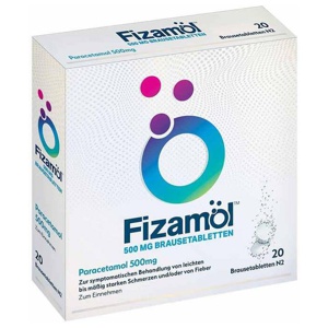 Fizamol 500 mg Brausetabletten, 20 St Brausetabletten Produktbild