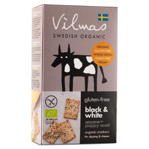 Fjällbergets Bageri Vilmas Kiks Øko Sort & Hvid 90 g produktbillede