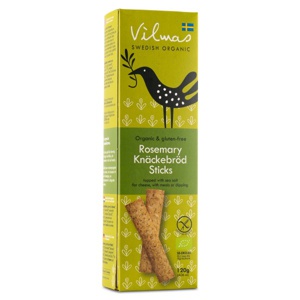 Fjällbergets Bageri Vilmas Knækbrødsstave Rosmarin 120 g produktbillede