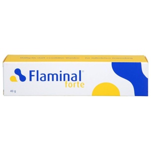 Flaminal Forte antimikrobi.Enzym Alginat Verband Tube, 40 g Verband Produktbild