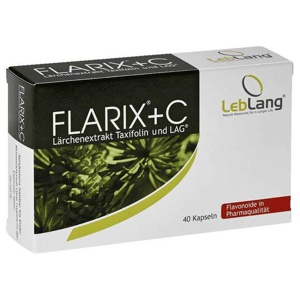 FLARIX+C Lärchenextrakt Taxifolin Kapseln Produktbild