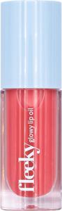 Fleeky Glowy Lip Oil - Intense Care with Lustrous Shine Melon Pink (5 ml) produkt bild