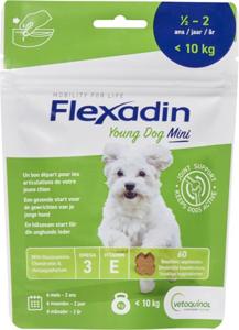 Flexadin Young Dog Mini Tuggtabletter för hundar 60 st produkt bild
