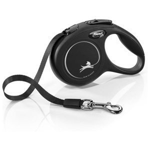 Flexi Classic sele snor sort, 3 m produktbillede