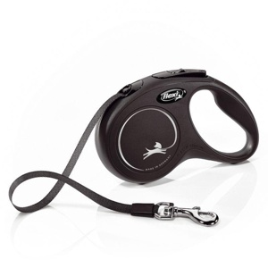 flexi Classic sele snor sort, 5 m produktbillede