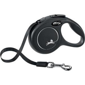 Flexi hundesnor New Classic bånd M, 5M, 25KG - sort produktbillede