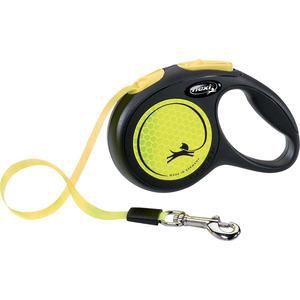 Flexi hundesnor New Neon bånd M, 5M, 25kg - gul produktbillede