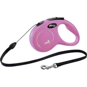 Flexi New Classic Cord Rosa - S - 5m produkt bild