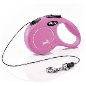 Flexi New Classic Cord Rosa - XS - 3m produkt bild