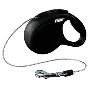 Flexi New Classic Cord Svart - XS - 3m produkt bild