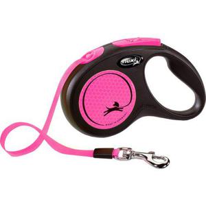 Flexi New Neon bandkoppel pink, 5 m - S: upptill 15 kg produkt bild