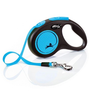 flexi New Neon Gurt-Leine - blau, 5 m Produktbild