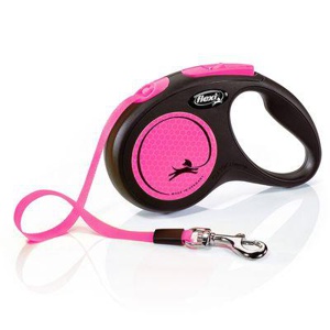 flexi New Neon Gurt-Leine - pink, 5 m Produktbild