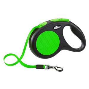 Flexi New Neon Medium 5 m band (Grön) produkt bild