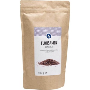 Flohsamen Gemahlen Pulver Produktbild
