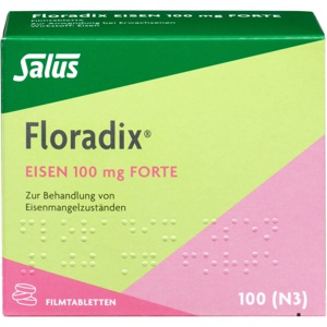 FLORADIX Eisen 100 mg forte Filmtabletten Produktbild