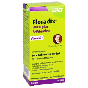 FLORADIX Eisen plus B-Vitamine Kapseln Produktbild
