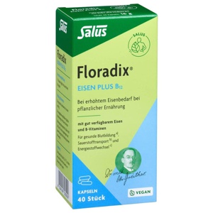 FLORADIX Eisen plus B12 vegan Kapseln Produktbild