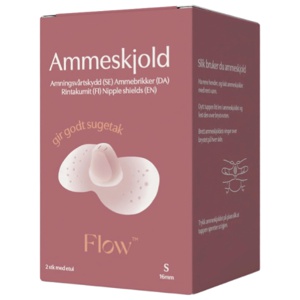 Flow Ammeskjold i silikon, Small, 1 par produktbilde