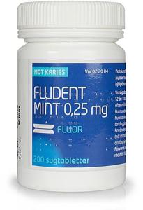 Fludent Mint, sugtablett 0,25 mg 200 st produkt bild