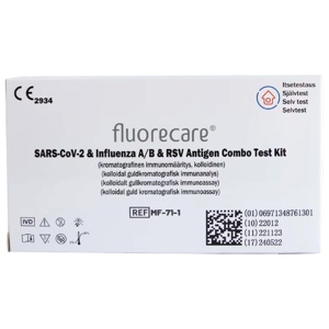 Fluorecare 4-i-1-test covid-19, influensa, RS 1 stk produktbilde