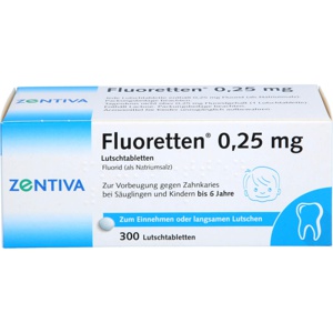 FLUORETTEN-0-25-mg-Tabletten Produktbild