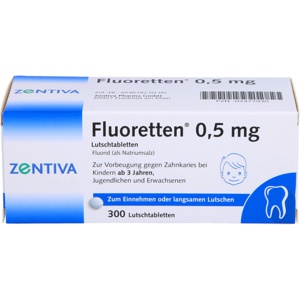 FLUORETTEN-0-5-mg-Tabletten Produktbild
