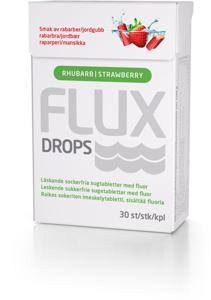 Flux Drops Rabarber & Jordgubb 30 st produkt bild