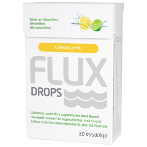 Flux Drops sugetabletter sitron og lime 30 stk produktbilde