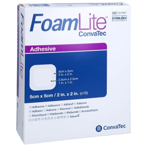 FOAM LITE ConvaTec adhäsiv PU-Schaumverb.5x5 cm Produktbild