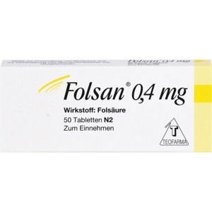 FOLSAN 0,4 mg Tabletten Produktbild