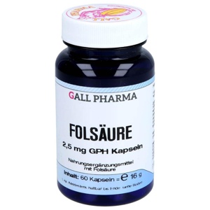 FOLSÄURE 2,5 mg GPH Kapseln Produktbild