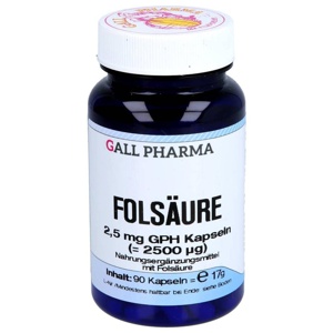 FOLSÄURE 2,5 mg GPH Kapseln Produktbild