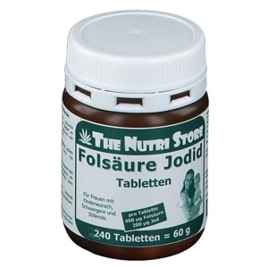 FOLSÄURE 400+Jod 200 Tabletten Produktbild