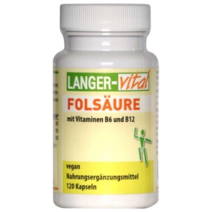 FOLSÄURE 600 μg B6 B12 Methylcobalamin Kapseln Produktbild