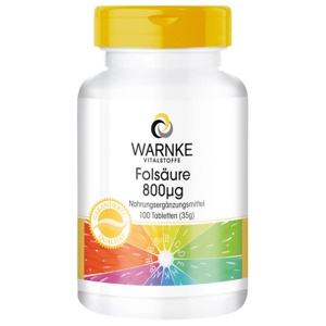 FOLSÄURE 800 Microgramm Tabletten 100 St Tabletten Produktbild