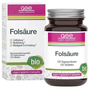 Folsäure Compact Bio Tabletten, 120 St Tabletten Produktbild