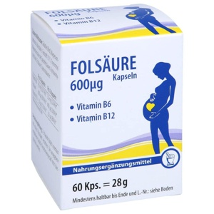 Folsäure Kapseln, 60 St Kapseln Produktbild