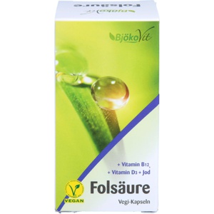 Folsäure Vegi-Kapseln, 60 St Kapseln Produktbild