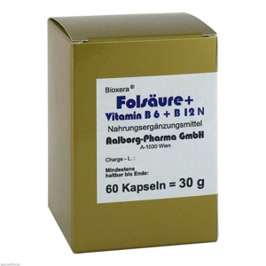 FOLSÄURE+VITAMIN B6+B12 Komplex N Kapseln Produktbild